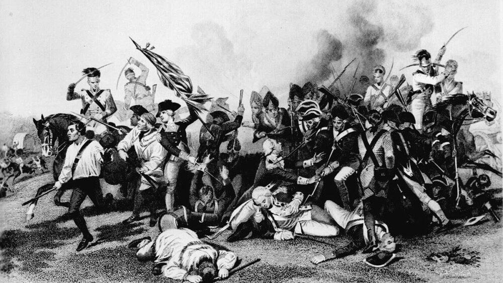 Battle of Camden painting