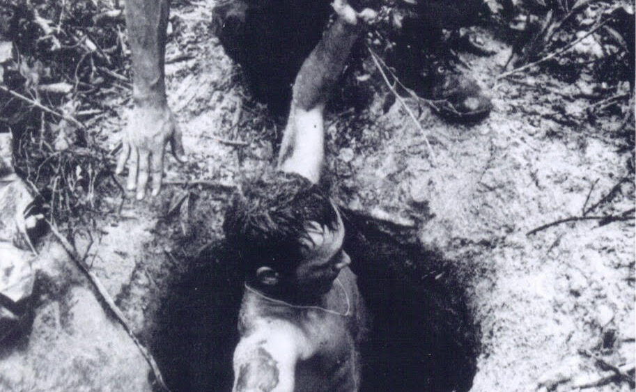 C.W. Bowman in tunnel image
