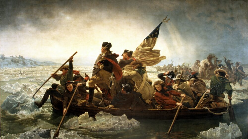 Washington Crossing the Delaware by Emanuel Leutze painting